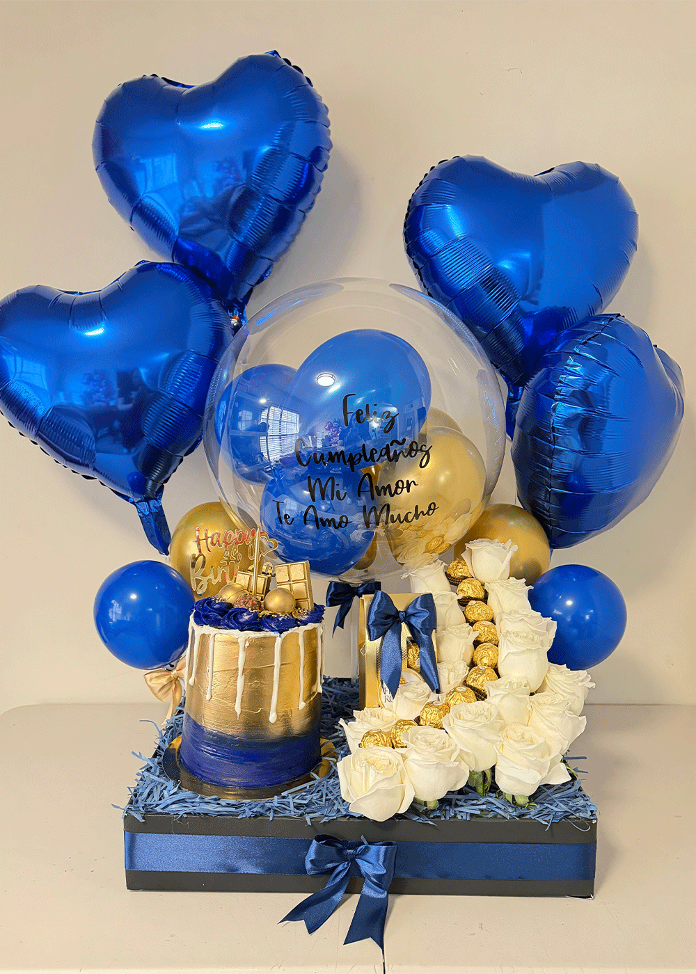 Royal Blue Birthday Celebration Tray