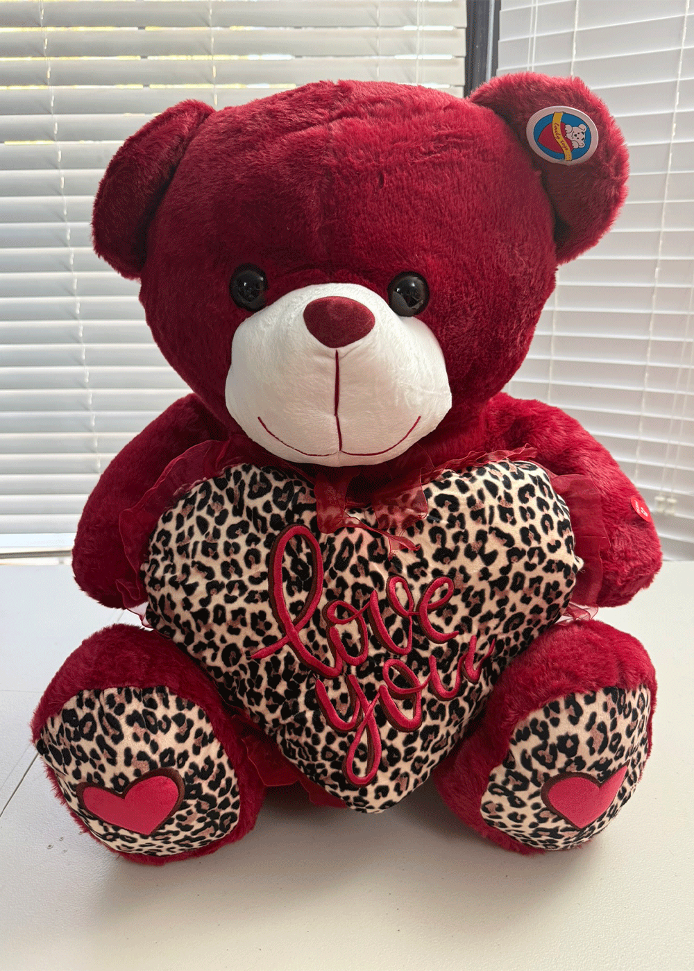 “Love Leopard Teddy Bear (26”)”