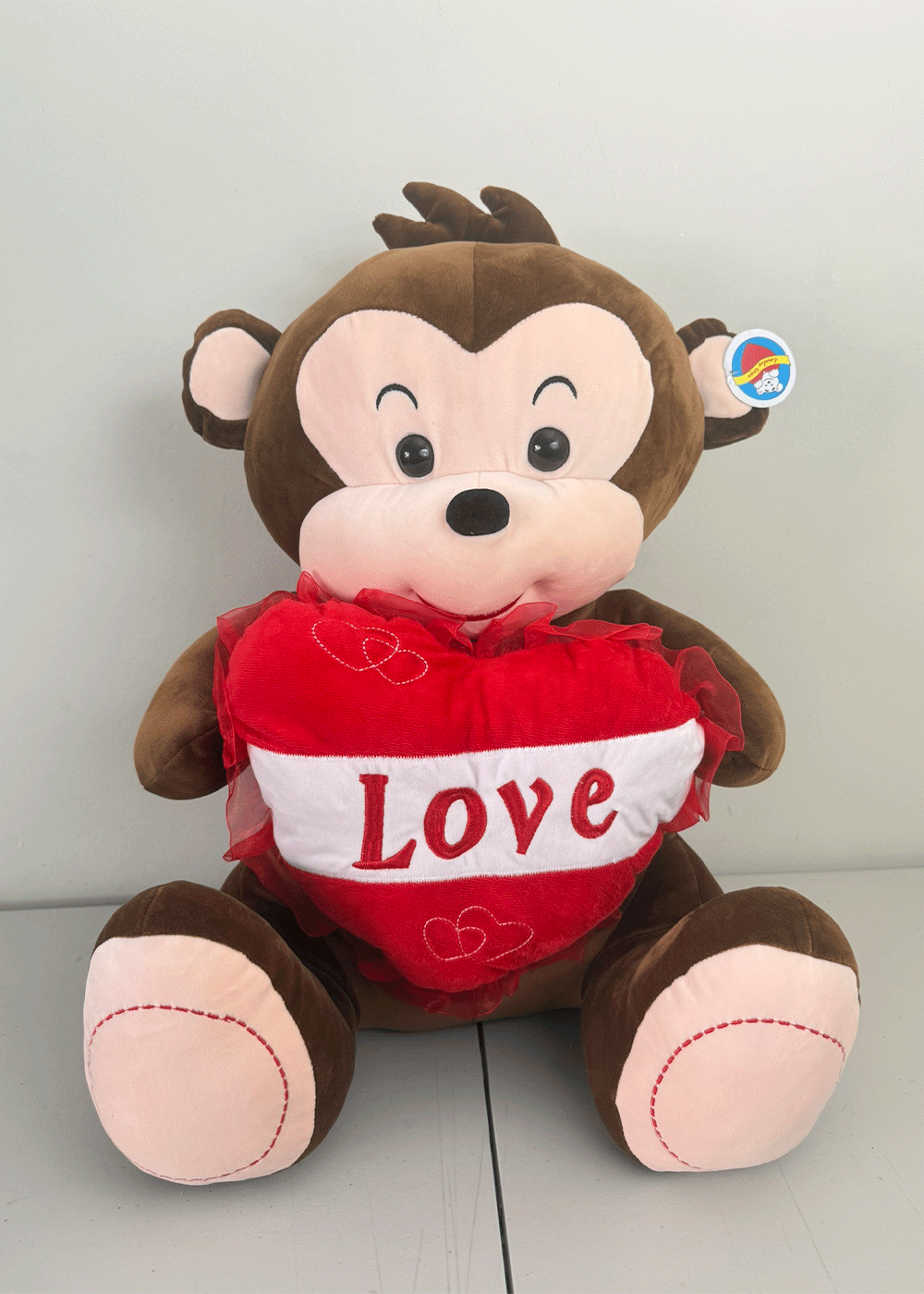 “Cute Love Monkey Plush (28')