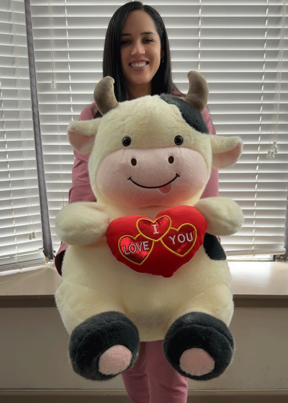 Giant Love Cow Plush (40”)”