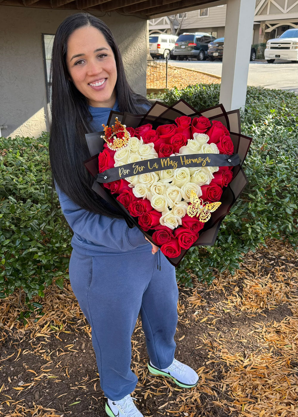 Romantic Heart Rose Arrangement