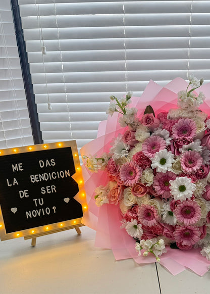 “Elegant Pink Garden Bouquet