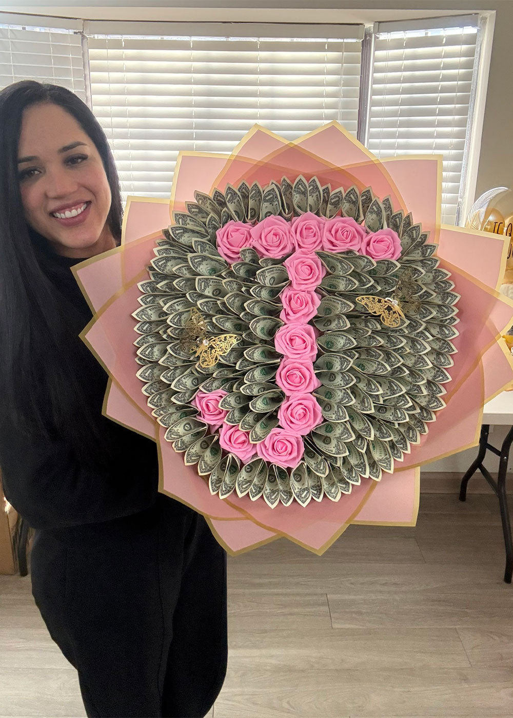 Personalized Initial Money Bouquet