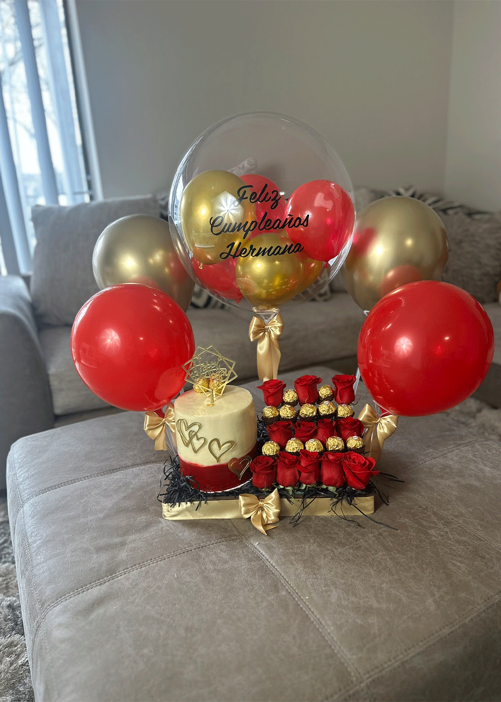 Romantic Anniversary Celebration Tray