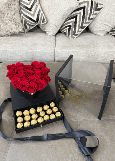 Luxury Surprise Rose & Chocolate Box”