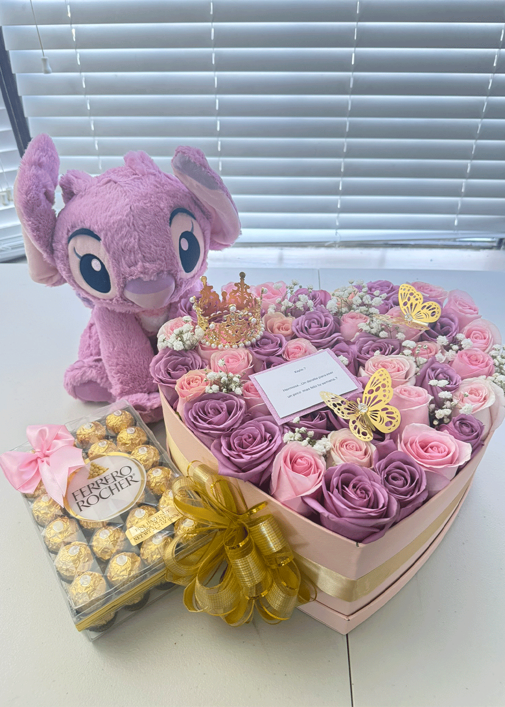 Stitch Deluxe Rose & Chocolate Box”